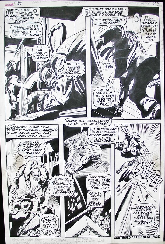 Gene Colan, Syd Shores, Daredevil 59 page 18 - Planche originale