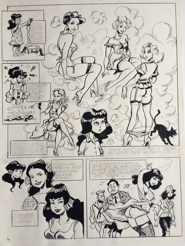 Bettie page by Jaap De Boer - Comic Strip
