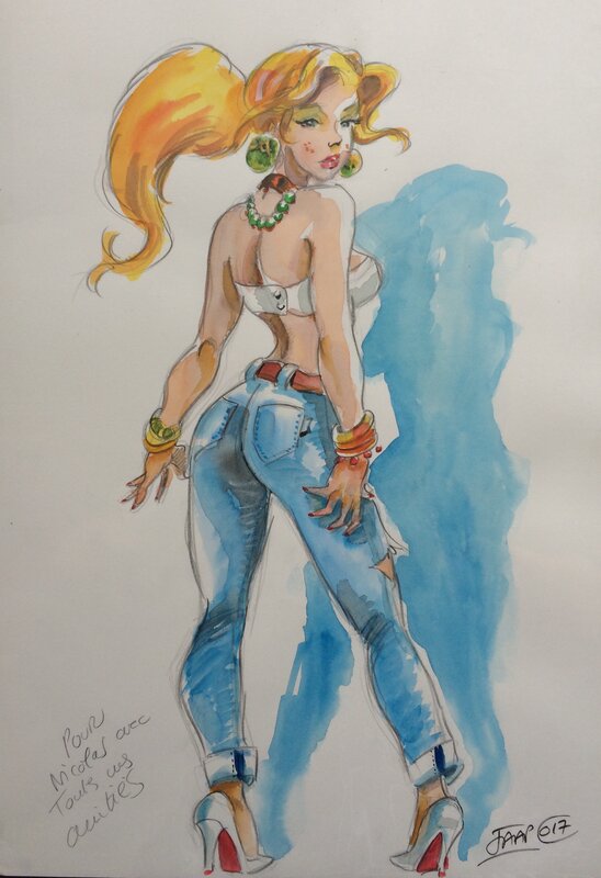 Pin up par Jaap De Boer - Illustration originale