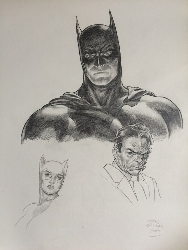 Batman par Thomas Frisano - Illustration originale