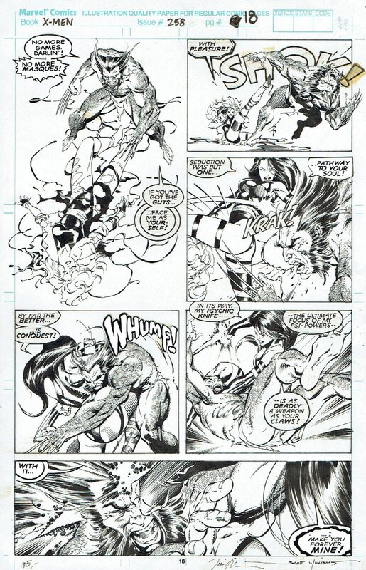 Jim Lee, Al Williamson, Jim Lee - Uncanny X-Men 258 - Original art