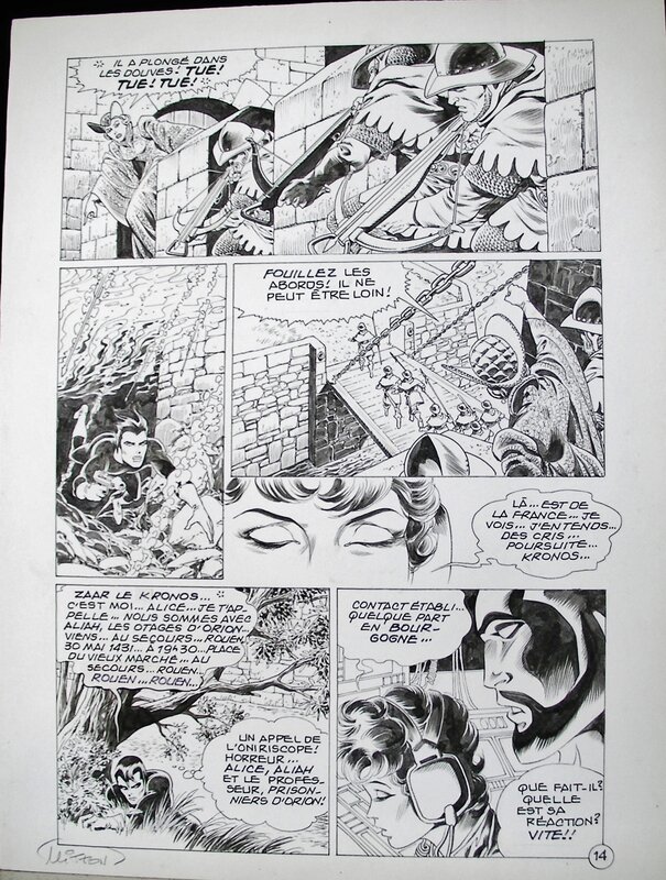 Kronos page 14 par Jean-Yves Mitton - Planche originale