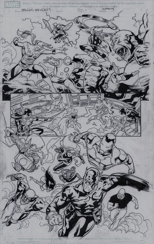 Stuart Immonen - Origin Avengers - Original art