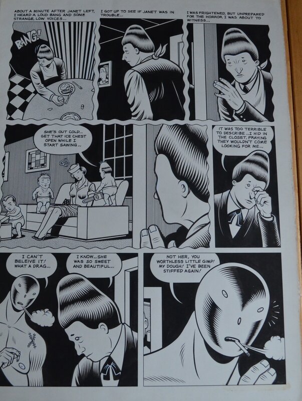Charles Burns, Defective stories - living in the ice age - Planche originale