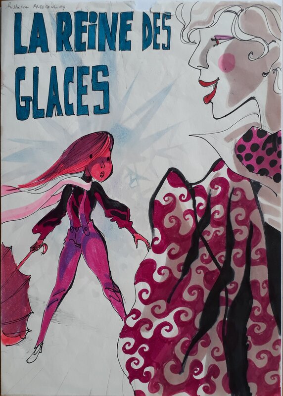 Bernard Hislaire, Bidouille et Violette-La reine des glaces - Original art