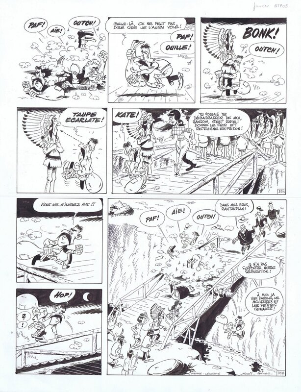 Michel Janvier, Morris, Morris & JANVIER: RANTANPLAN OTAGE p.39 - Comic Strip