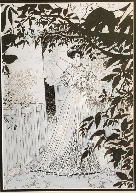 Claude Pelet, Sasmira - dessin inédit - Illustration originale