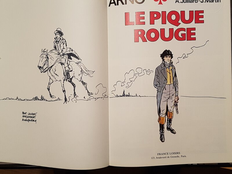 André Juillard, Dédicace Le pique rouge - Sketch