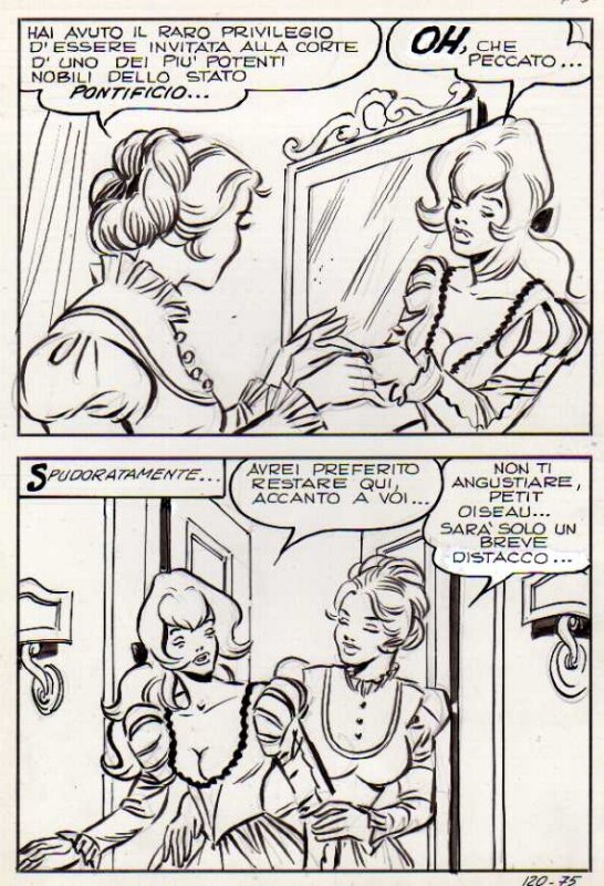 Sandro Angiolini, Isabella n°120, planche 75 (Elvifrance) - Planche originale