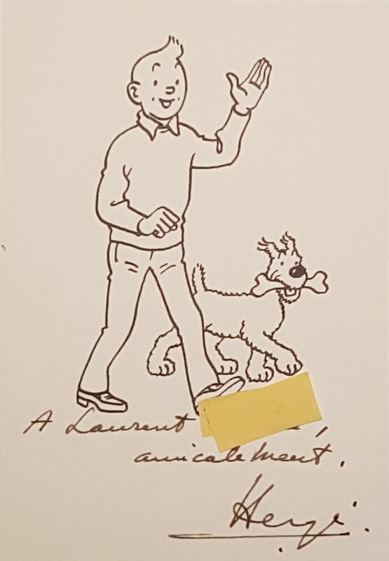 Dédicace de Hergé - Sketch