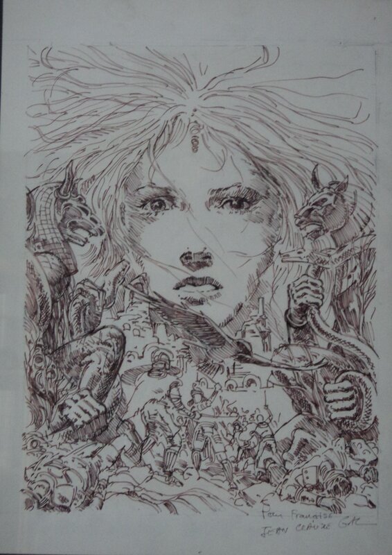 Jean-Claude Gal, Diosamante - projet de couverture - Œuvre originale