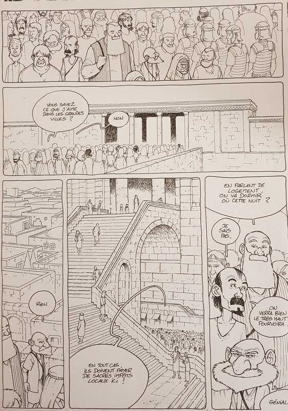 David Ratte, Planche Le Voyage des pères - Comic Strip