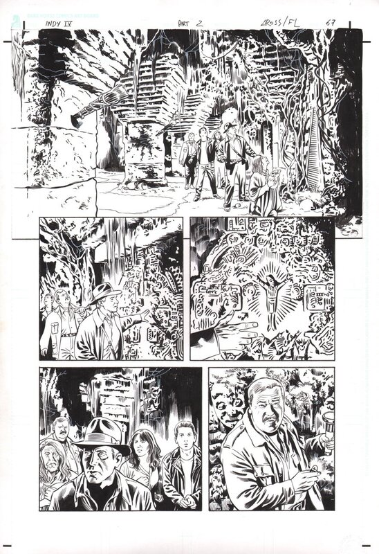 Luke Ross, Indiana Jones: The Kingdom of the Crystal Skull - Planche originale