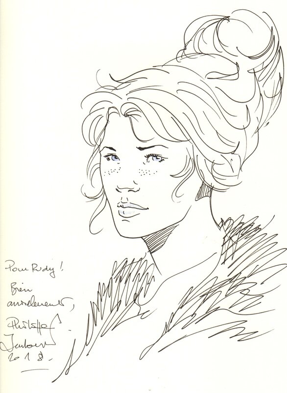 Philippe Jarbinet - Dedicace -  As van de Katharen - Sketch