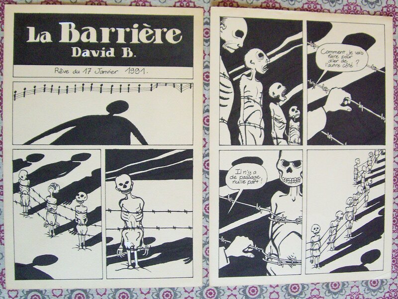 David B., La barriere - cauchemar du cheval bleme - Comic Strip