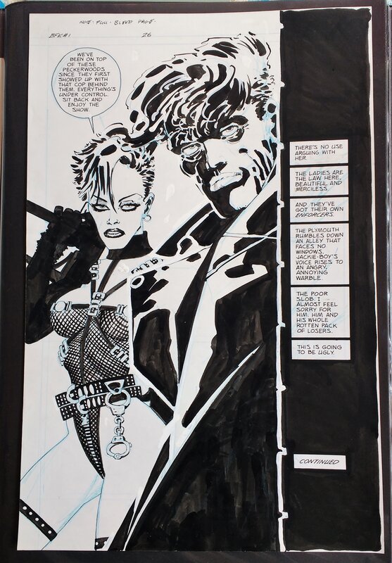 The Big Fat Kill by Frank Miller - Original art