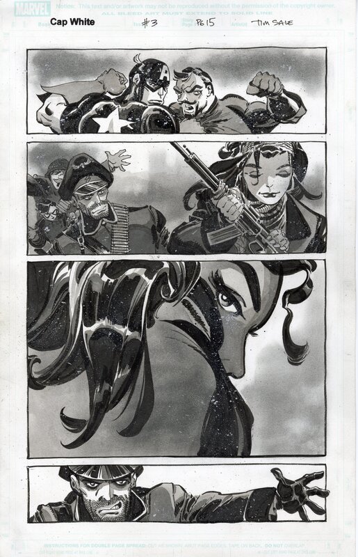 Tim Sale, Captain America - White #3p15 - Comic Strip