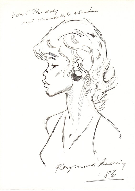 Raymond Reding - Dédicace - Sketch