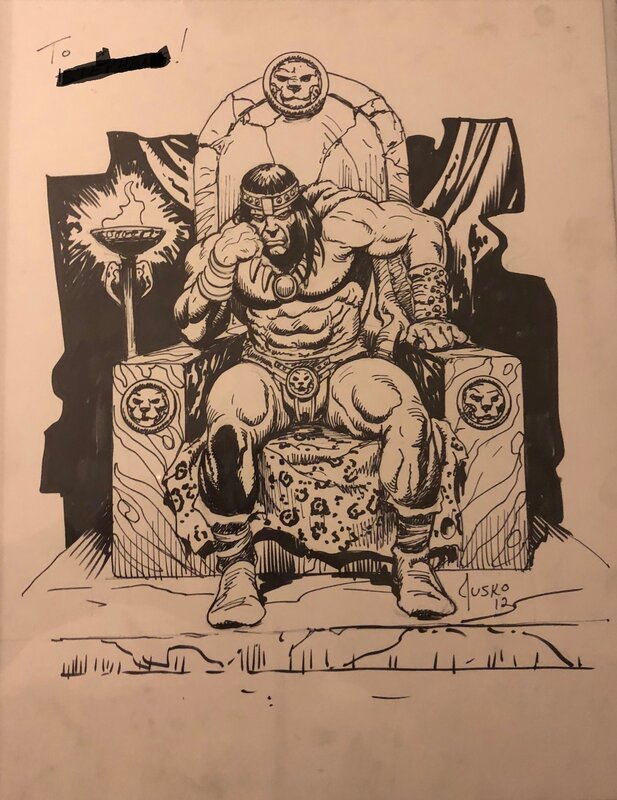 Conan by Joe Jusko - Sketch