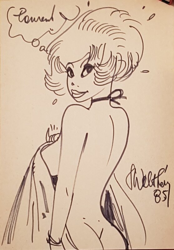 Natacha pense à moi by François Walthéry - Sketch