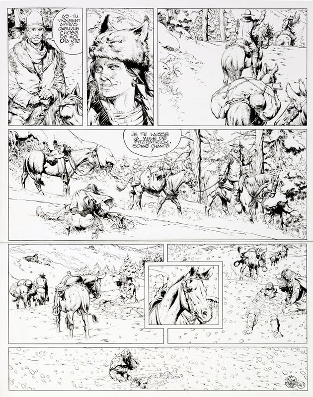 Michel Blanc-Dumont, Laurence Harlé, Jonathan Cartland Tome 8 - Les survivants de l'ombre - Planche 40 - Planche originale