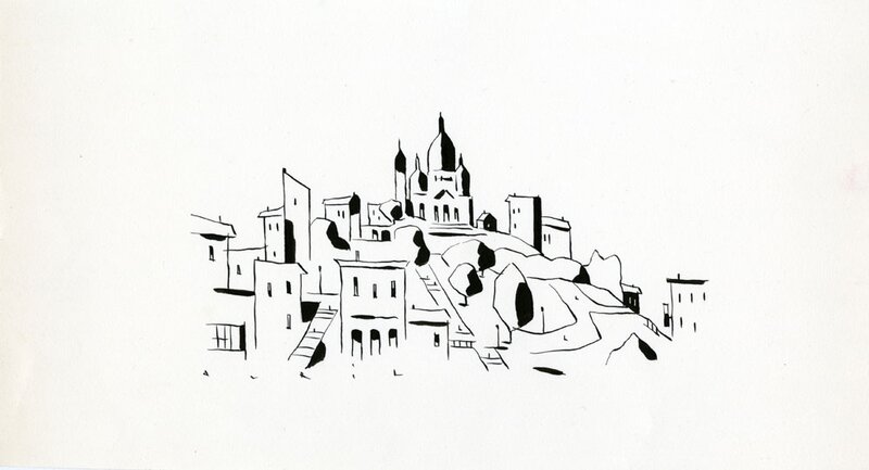 Montmartre by François Avril - Original Illustration