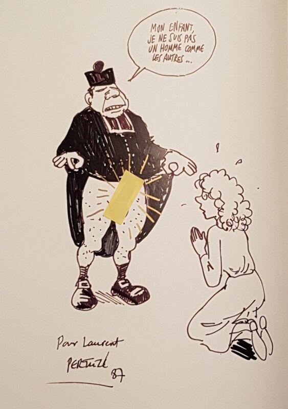 Jean-Claude Pertuzé, Dédicace sur Galipettes - Sketch