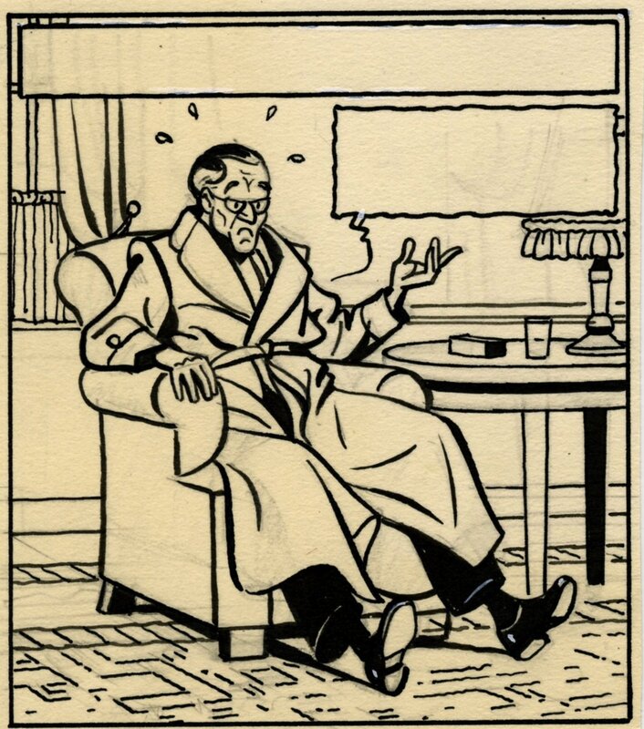 Edgar Pierre Jacobs, La Marque jaune - case Septimus - Comic Strip