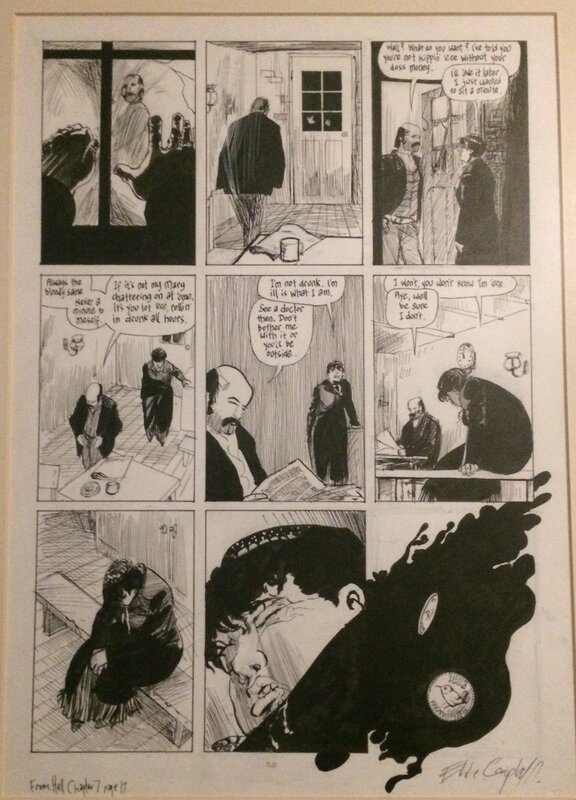 From Hell page par Eddie Campbell - Planche originale