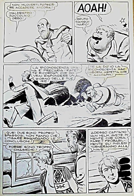 Onofrio Bramante, Rol Pam, Le grand sentier planche 21 - Parution dans le n° 118 de Brik (Mon journal) - Comic Strip