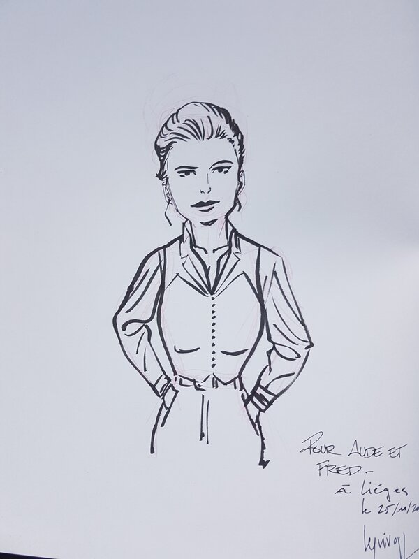 Dédicace de Leprévost dans Monster club tome 1 - Dédicace