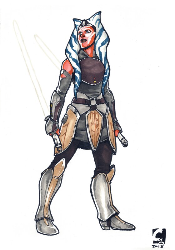Ashoka Tano by Pedro R. M. Andreo - Original Illustration