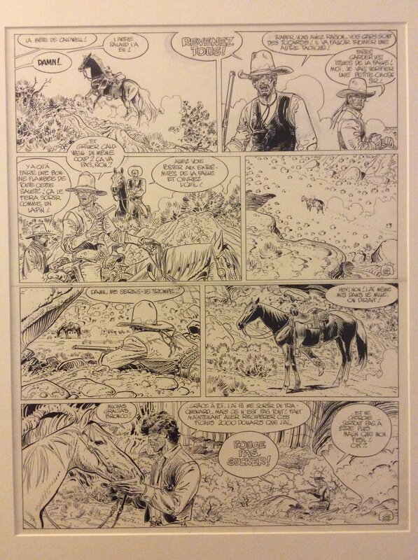 Jean Giraud, Blueberry.  ARIZONA LOVE - Planche originale