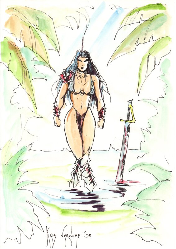 Kris Verwimp -  Dédicace - Sketch