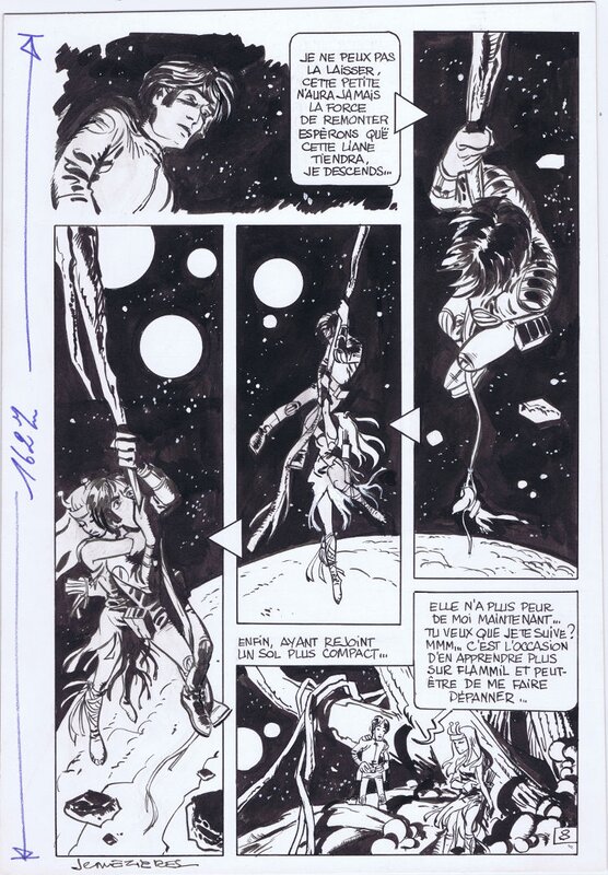 Jean-Claude Mézières, Valerian Par les Chemins de l'Espace page - Planche originale