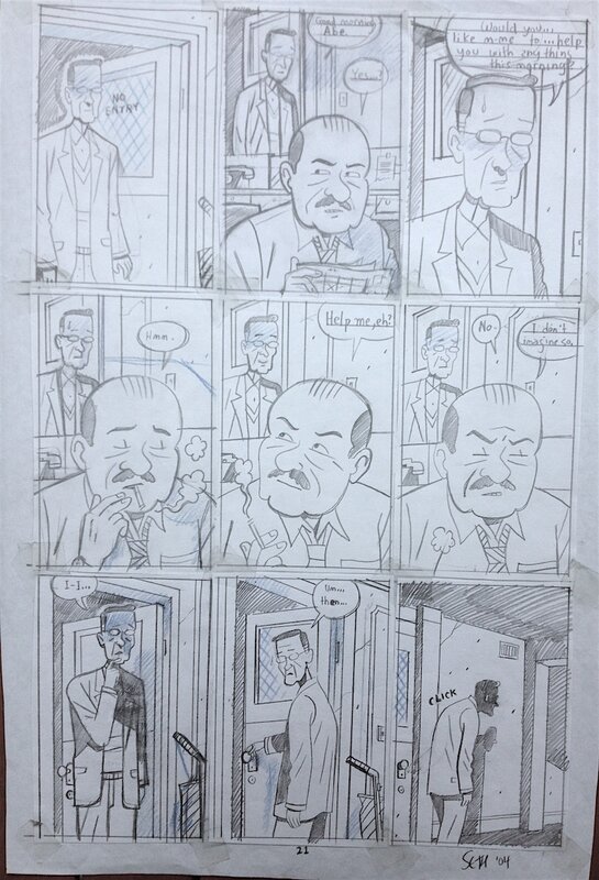 En vente - LE COMMIS VOYAGEUR par Seth - Planche originale