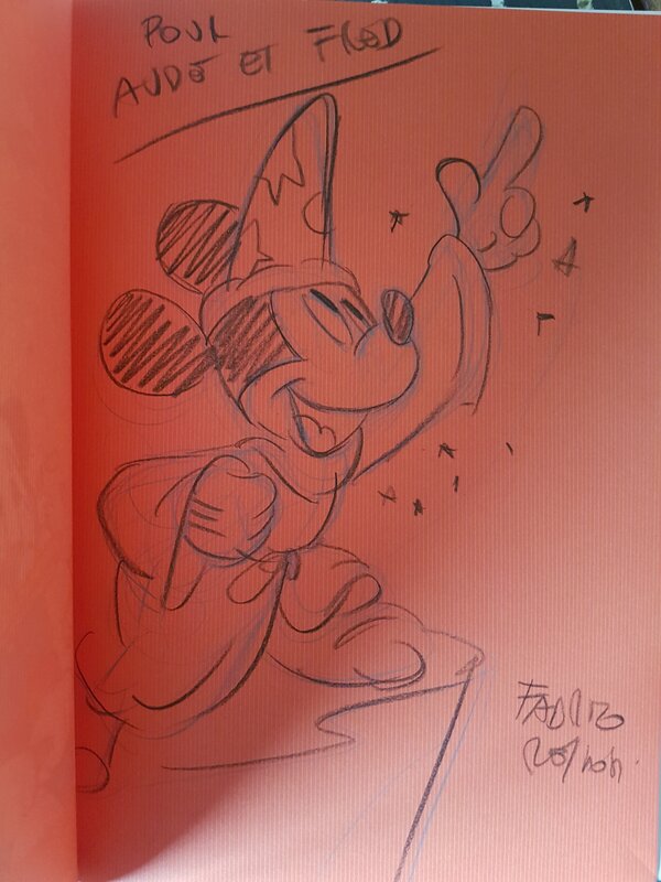 Dédicace de Petrossi dans les grandes aventures Disney-Intégrale Romano Scarpa tome 1 - Sketch