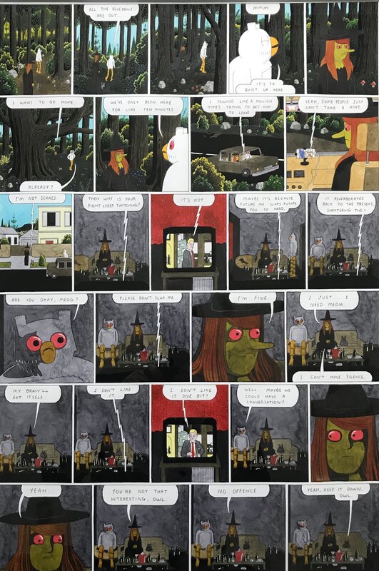 Megg, Mogg&Owl par Simon Hanselmann - Planche originale