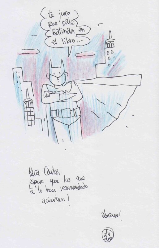 Batman à cendres par Álvaro Ortiz Albero - Dédicace