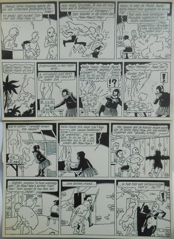 Bob De Moor, Oncle Zigomar - Tome 7 - Planche originale