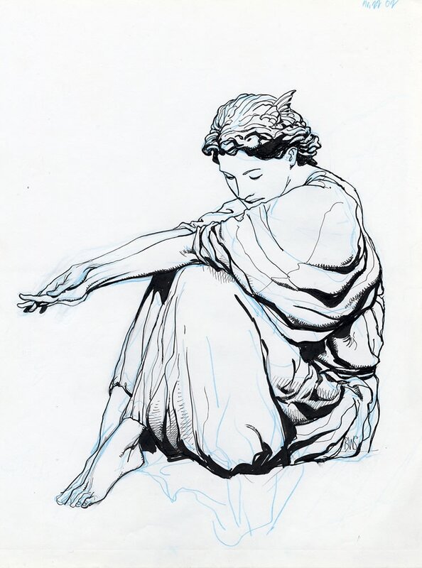 Greek Woman by Barry Windsor-Smith - Original Illustration