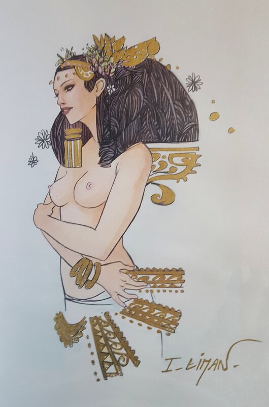 Egyptienne par Ingrid Liman - Illustration originale
