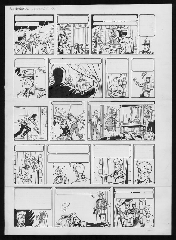 Tibet - Ric Hochet - Le mauvais œil - 1956 - Planche originale