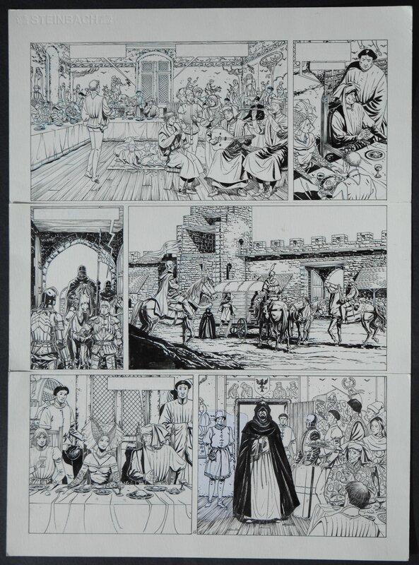 Thierry Cayman, Hugues Payen, Jacques Martin, Jean Pleyers, Jhen - Les sorcières - Planche Numéro 16. - Planche originale