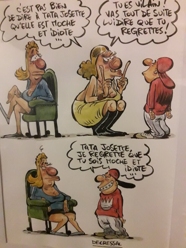 Dessin original by Philippe Decressac - Comic Strip