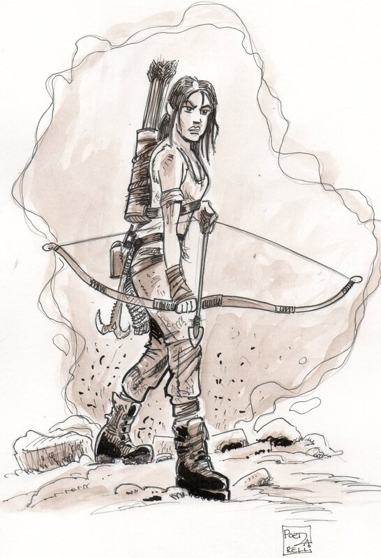 Poetzarelli, Tomb Raider / Lara Croft - Original art