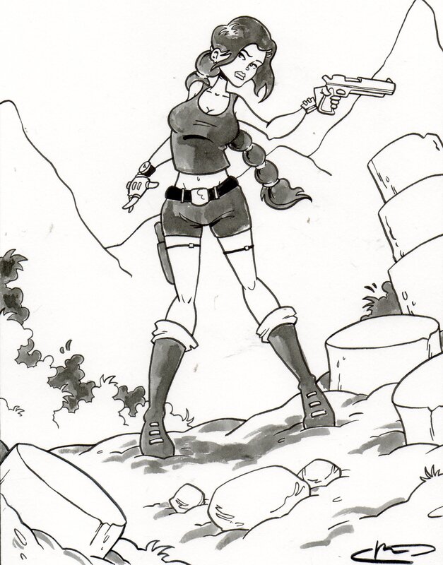 Kristof Berte, Tomb Raider / Lara Croft - Original art