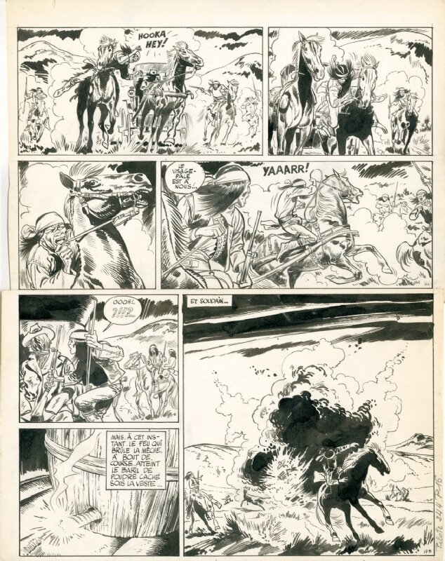 Jean Giraud, Gir, Lieutenant Bluebery - Tonnerre à l'Ouest Page 17 - Comic Strip
