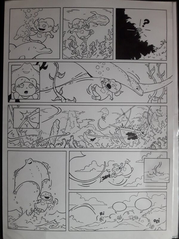 Kristof Berte, Lise op monstereiland - Planche originale