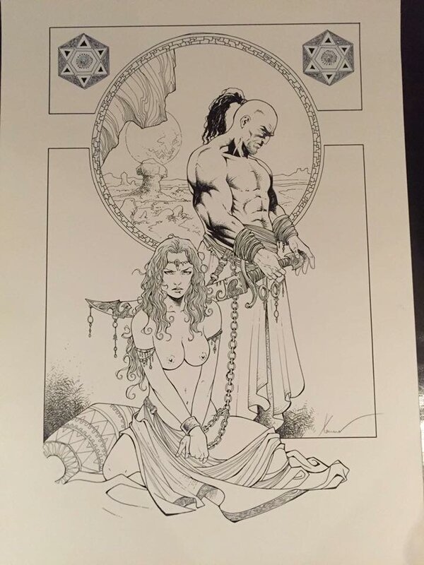 Philippe Xavier, Original Ex-Libris Croisade - Original Illustration